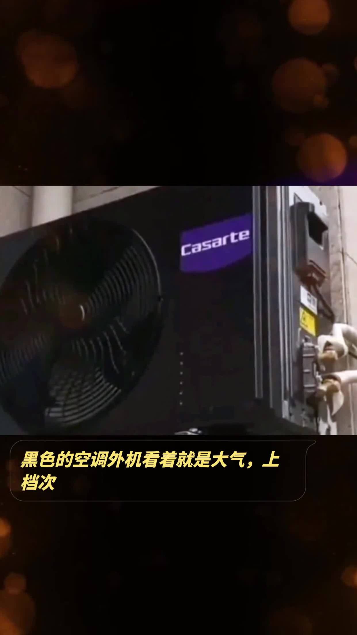 黑色的空调外机看着就是大气,上档次