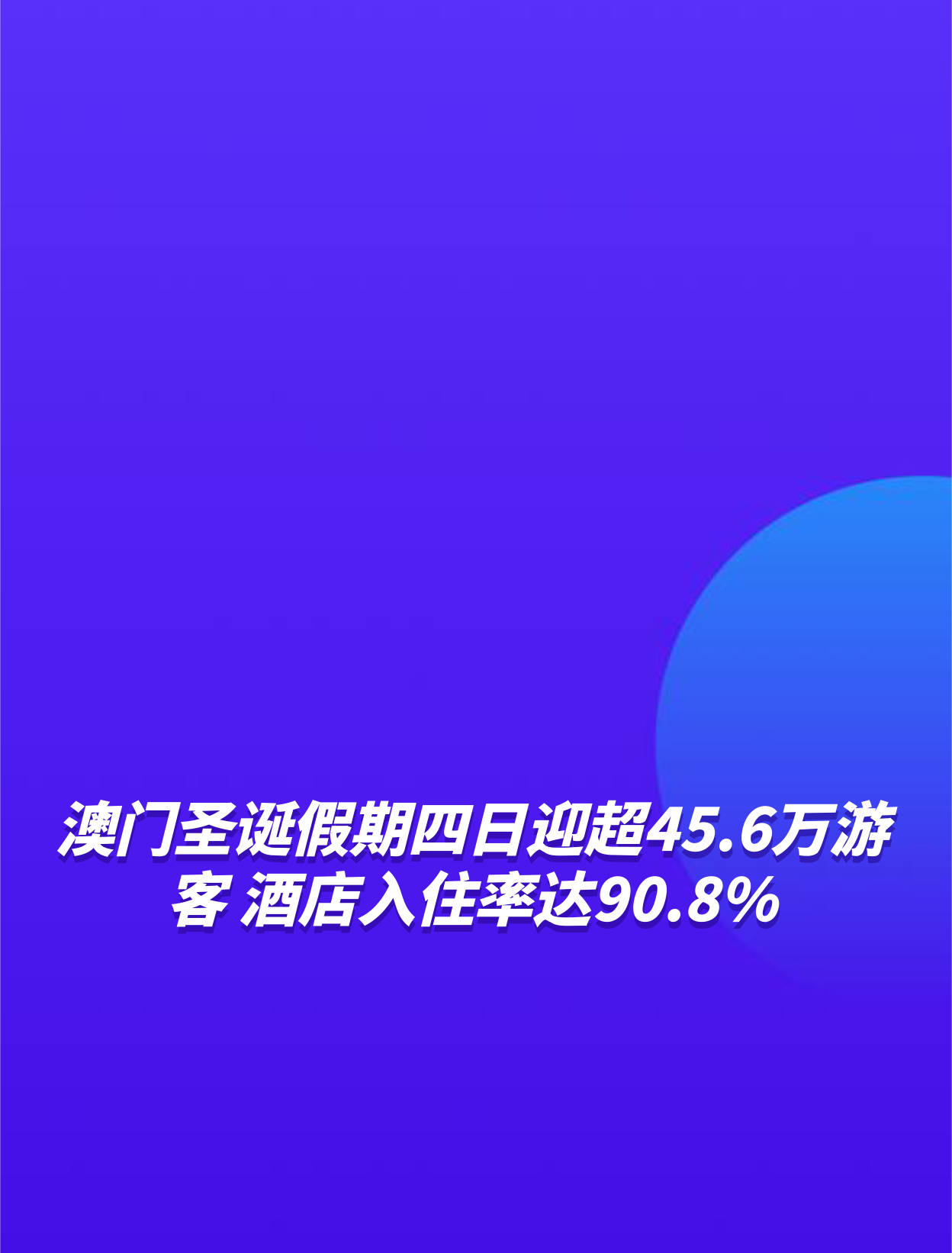 6萬遊客 酒店入住率達90.8%