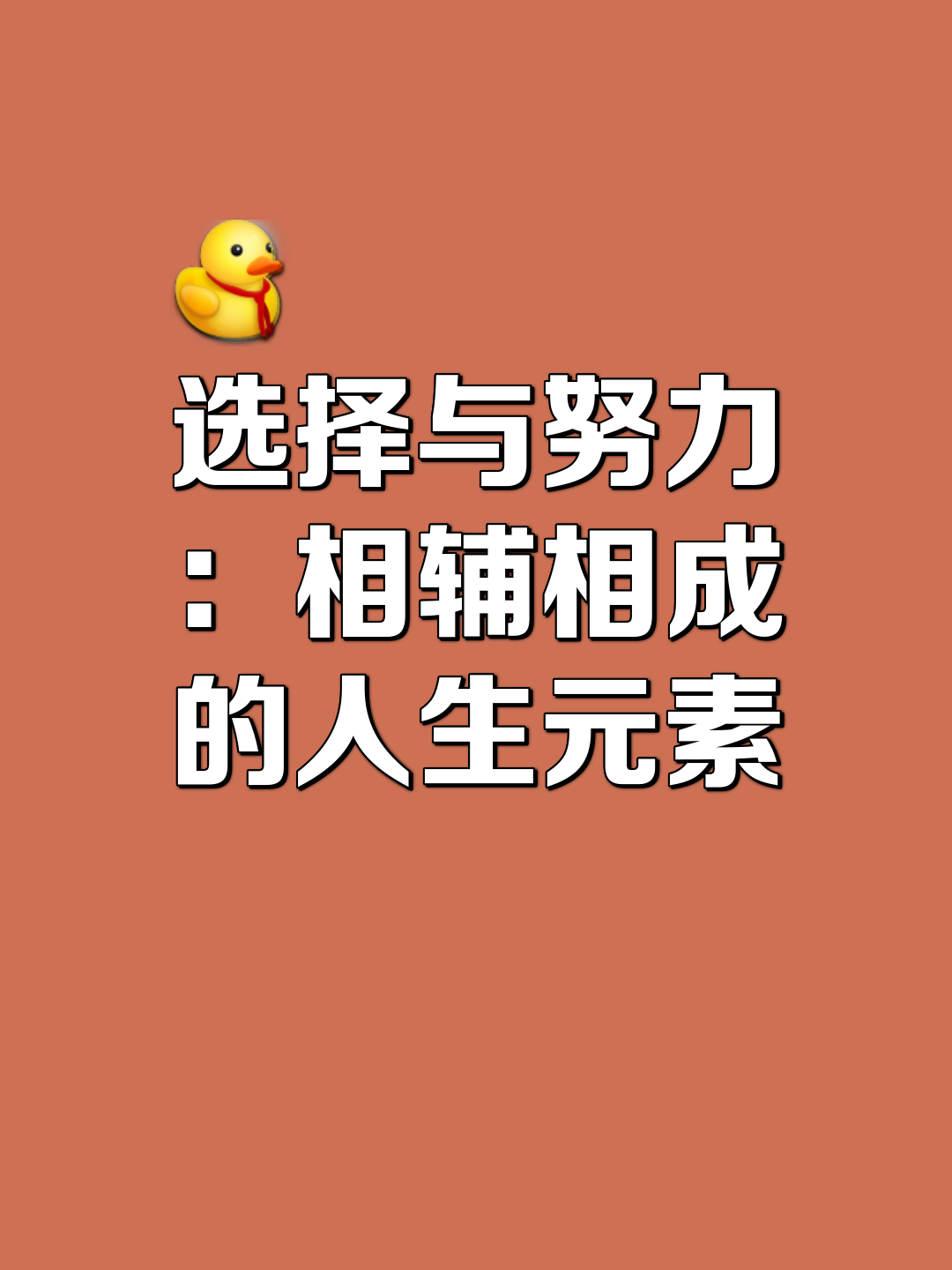 人生中选择大于努力这一观点强调了做出正确决策的重要性